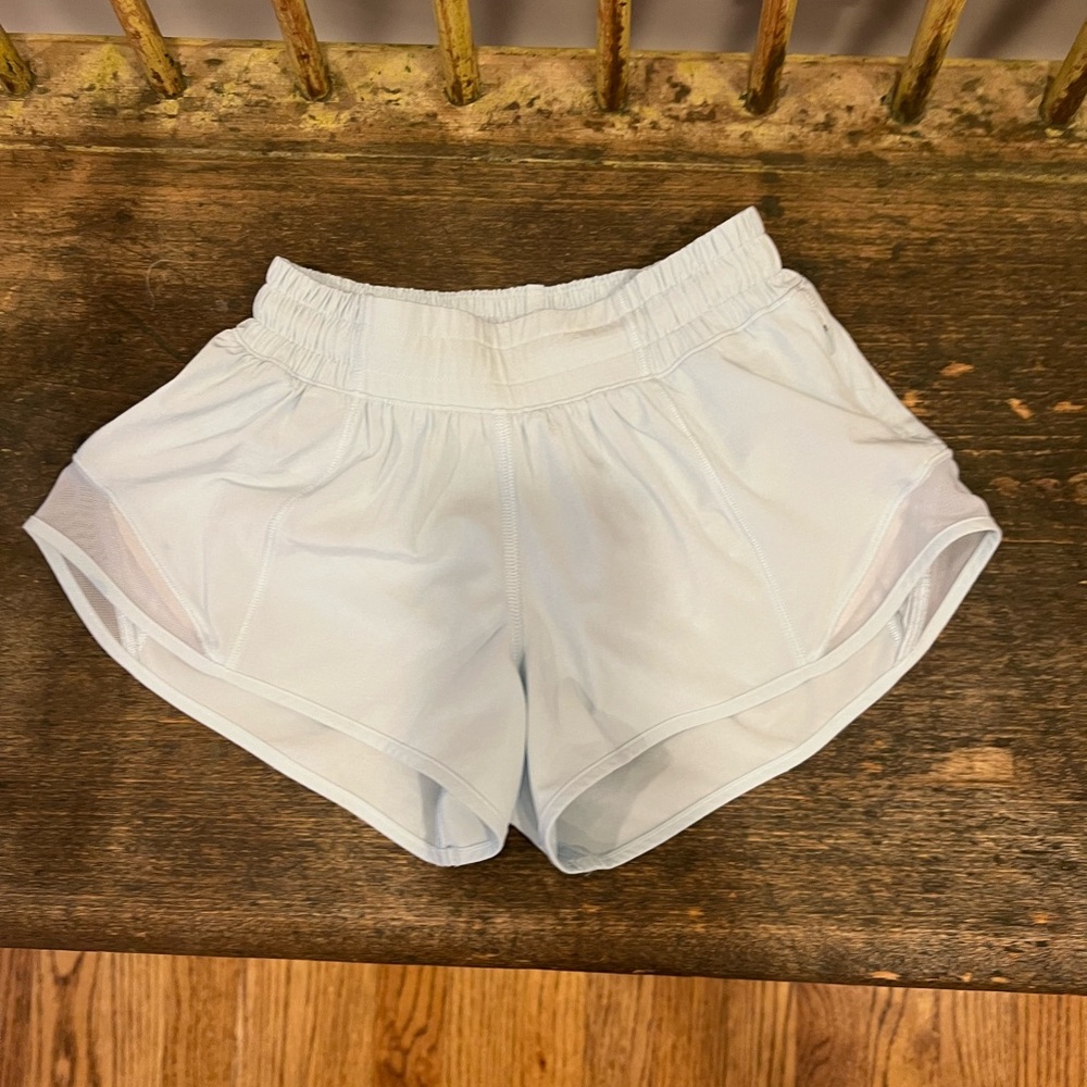 Lululemon light blue Hotty Hot shorts size 0